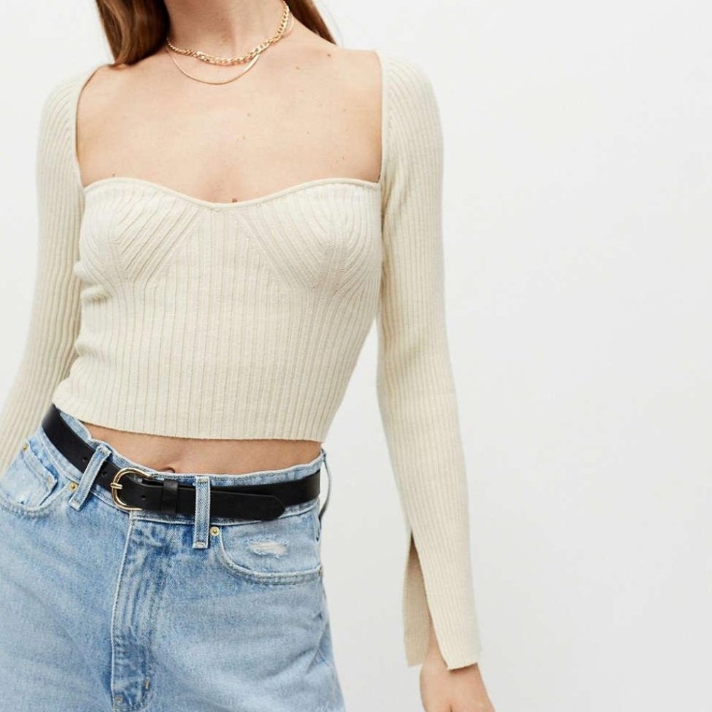 UO Juliet Portrait Neck Sweater
